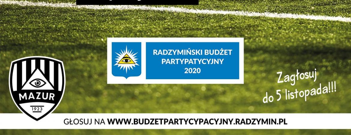 Budżet Partycypacyjny 2020r. z Mazurem Radzymin – RKS Mazur